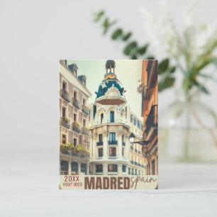 Madrid Travel Wall Art, Spanien Reisen Kunst, Madr Feiertagspostkarte