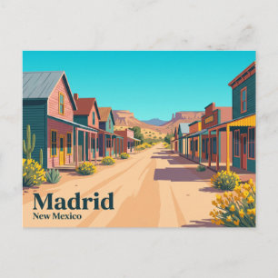 Madrid USA Postkarte