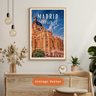 Madrid, ville de la gastronomie espagnole poster