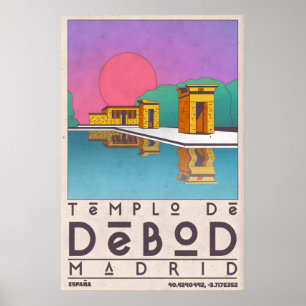 Madrid Wahrzeichen Kunstprint Templo De Debod Poster