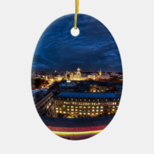 Madrids Skyline Keramikornament