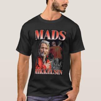Mads Mikkelsen 90s Style Graphic (Version 2) Prem T-Shirt