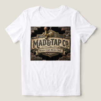 MadTapCo Logo T-Shirt | Vintage Brauerei-Schild Tri-Blend Shirt