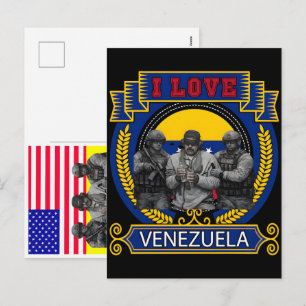 Maduro bei lustiger USA-Aktion live gefasst Feiertagspostkarte