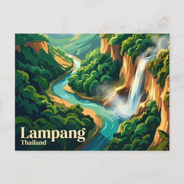 Mae Phang Nationalpark Thailand Postkarte (Vorderseite)