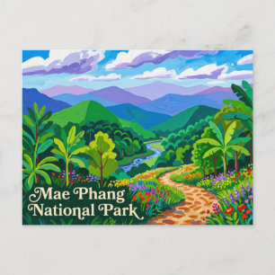 Mae Phang Nationalpark Thailand Postkarte