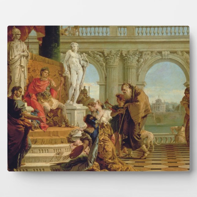 Maecenas präsentiert dem Kaiser die liberalen Küns Fotoplatte (Vorderseite)