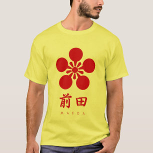 Maeda Clan kamon mit Clan-Namen T-Shirt