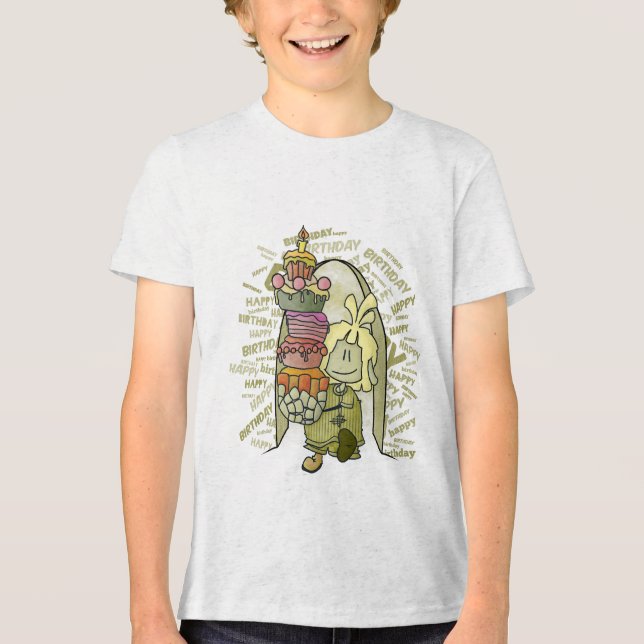 Mael - Happy Birthday  Tri-Blend Shirt (Vorderseite)