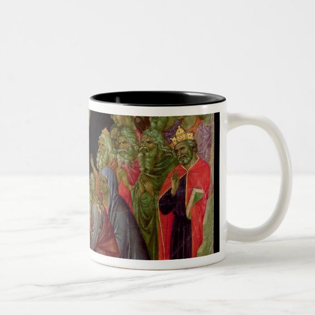 Maesta: Abfall in Schwebe, 1308-11 Zweifarbige Tasse (Rechts)