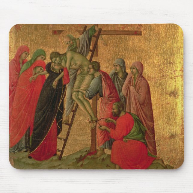 Maesta: Abfall vom Kreuz, 1308-11 Mousepad (Vorne)