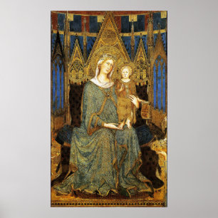 MAESTA , JUNGFRAU MIT KIND von Simone Martini Poster