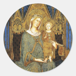 MAESTA, JUNGFRAU MIT KINDERN RUNDER AUFKLEBER