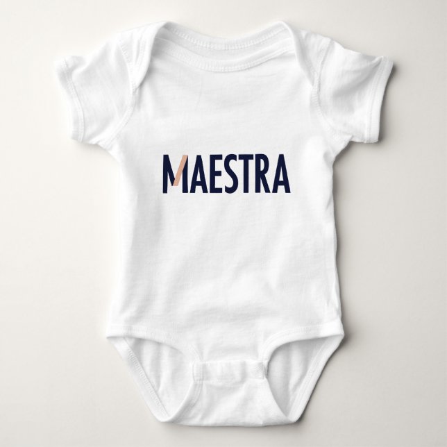 Maestra Baby Bodysuit Baby Strampler (Vorderseite)