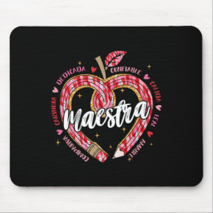 Maestra Bleistift Spanischlehrer Zweisprachiger Va Mousepad