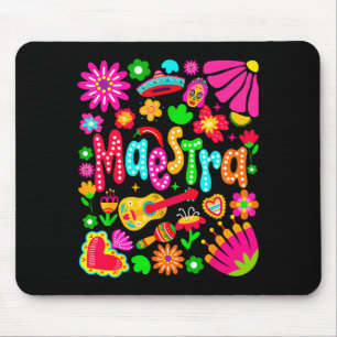 Maestra cinco de mayo spanisch mexikanische Lehrer Mousepad