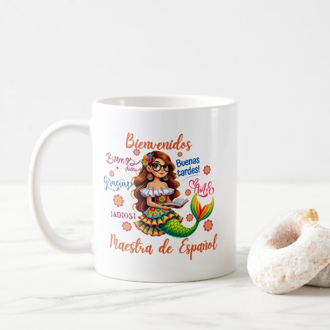 Maestra de Español Kaffeetasse (Mit Donut)