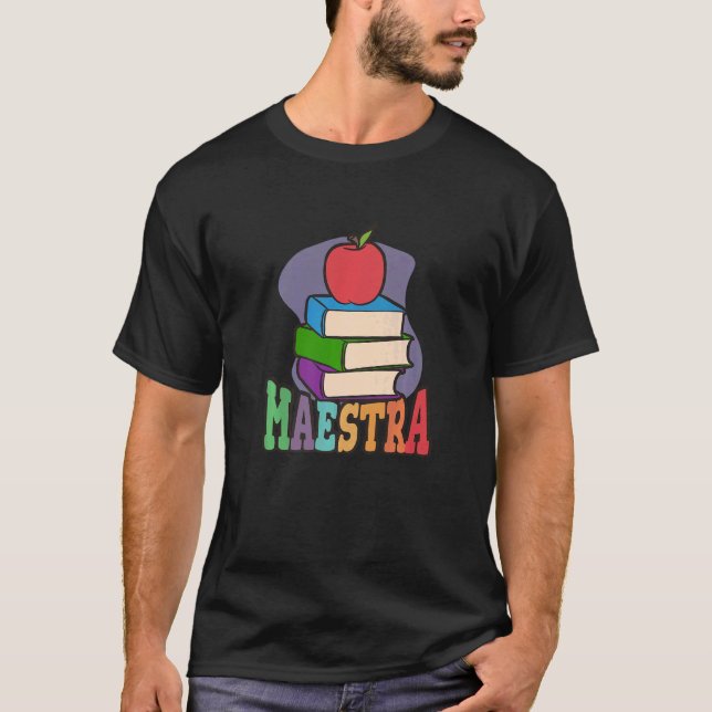 Maestra Proud Spanischlehrerin T-Shirt (Vorderseite)