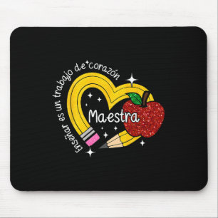 Maestra Spanischlehrerin Zurück zur Schule Erster Mousepad