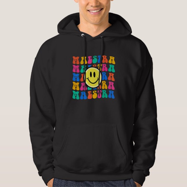 Maestra Spanish Teacher Back to School Hoodie (Vorderseite)