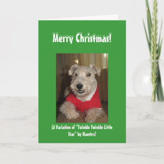 Maestro, die Weihnachtskarten von Lakeland Terrier Feiertagskarte