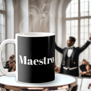 Maestro Dirigent Pianist Musiker Musik Thema Kaffeetasse