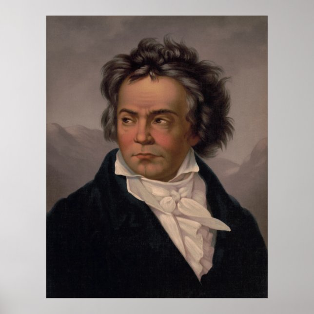 Maestro Ludwig Beethoven Symphony Music Composer Poster (Vorne)