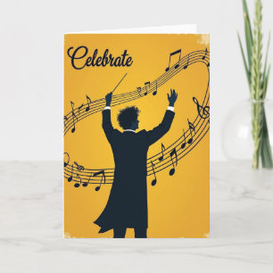 Maestro-Musik-Geburtstagskarte Karte
