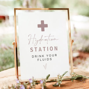 MAEVE Rose Gold Nurse Hydration Station Trinkzeich Poster