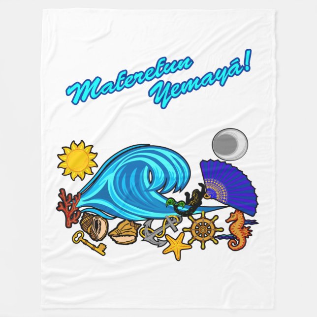 Maferefun Yemaya Fleecedecke (Vorderseite)