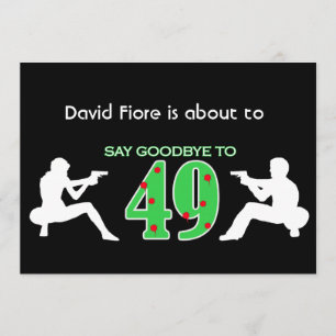 Mafia-Art-50. Geburtstags-Feier Einladung