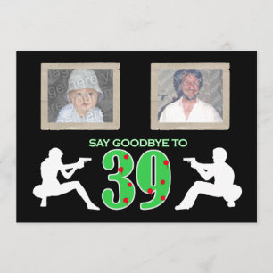 Mafia-Art-Foto-40. Geburtstags-Feier Einladung