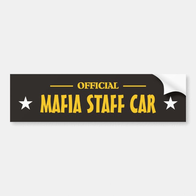 Mafia bumper_sticker autoaufkleber (Vorne)