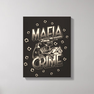 Mafia Crime Canvas Print Leinwanddruck