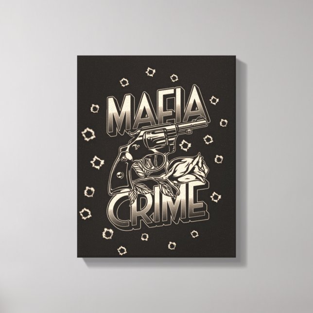 Mafia Crime Canvas Print Leinwanddruck (Vorderseite)