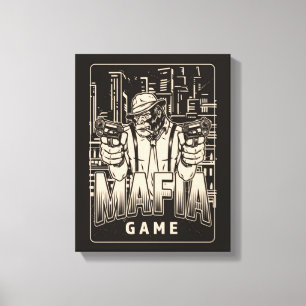 Mafia Game Canvas Print Leinwanddruck