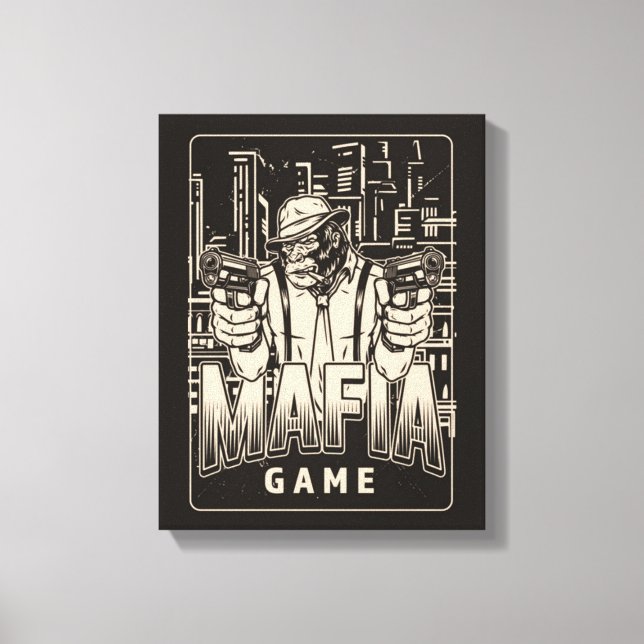 Mafia Game Canvas Print Leinwanddruck (Vorderseite)