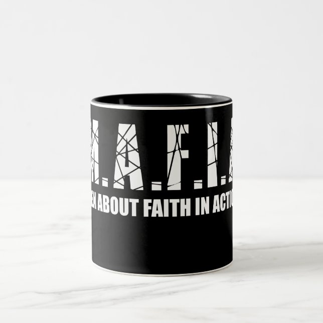 MAFIA Kaffee-Tasse Zweifarbige Tasse (Mittel)
