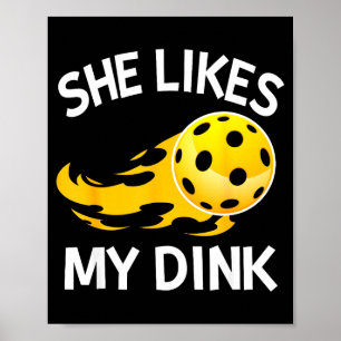 Mag Dink-Pickleball-Spieler-Paddleball-Liebhaber Poster