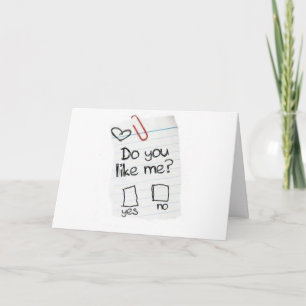 "MAG DU MICH?" ICH LIEBE MEIN BESTES FREUND "YOU"! FEIERTAGSKARTE