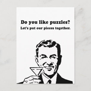MAG DU PUZZLES? POSTKARTE