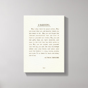 Mag es Frieden heute innen geben Leinwanddruck