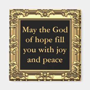 Mag Gott Sie mit Freude und Frieden segnen Magnet