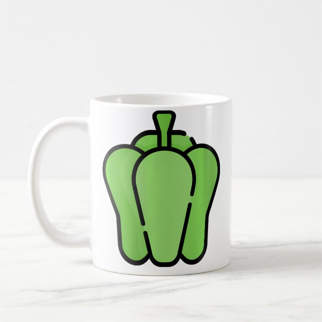 Mag Grüne Paprika wirklich Kaffeetasse (Links)