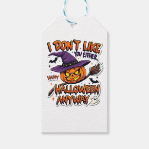 Mag Ihnen auch nicht Frohes Halloween jedenfalls Geschenkanhänger