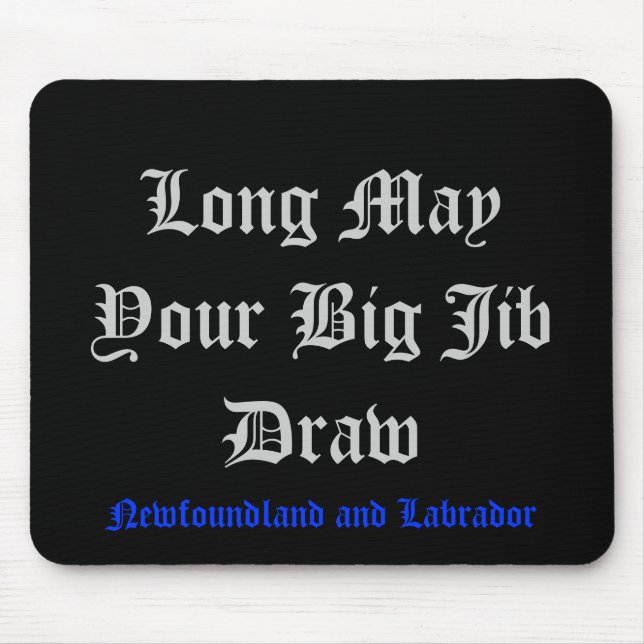 Mag Ihr großer Kranbalken lang zeichnen Mousepad (Vorne)