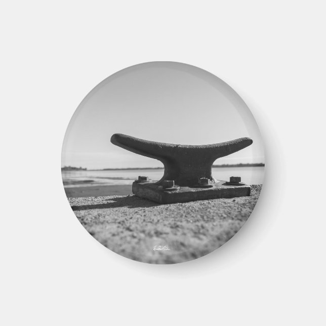 mag marines, schwarzes und weißes Thema Magnet (Vorne)