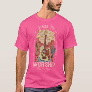 Mag to Worship Boho Western Christlich Guitar West T-Shirt