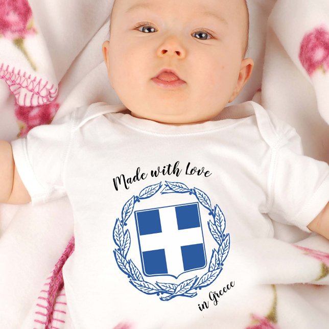 Mag with Liebe in Griechenland / griechische Fahne Baby Strampler (Von Creator hochgeladen)
