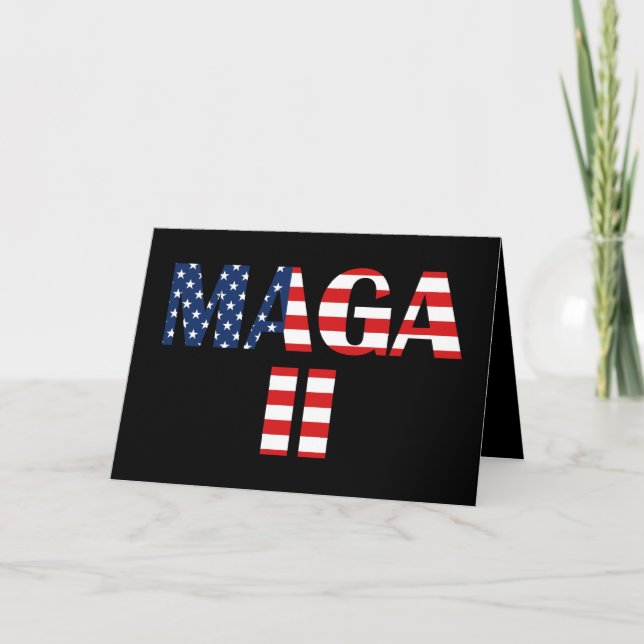 MAGA 2, amerikanische Flagge Karte (Vorderseite)